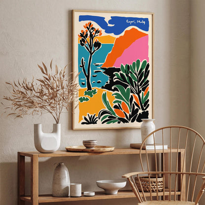 Colorful Capri Italy Art Print