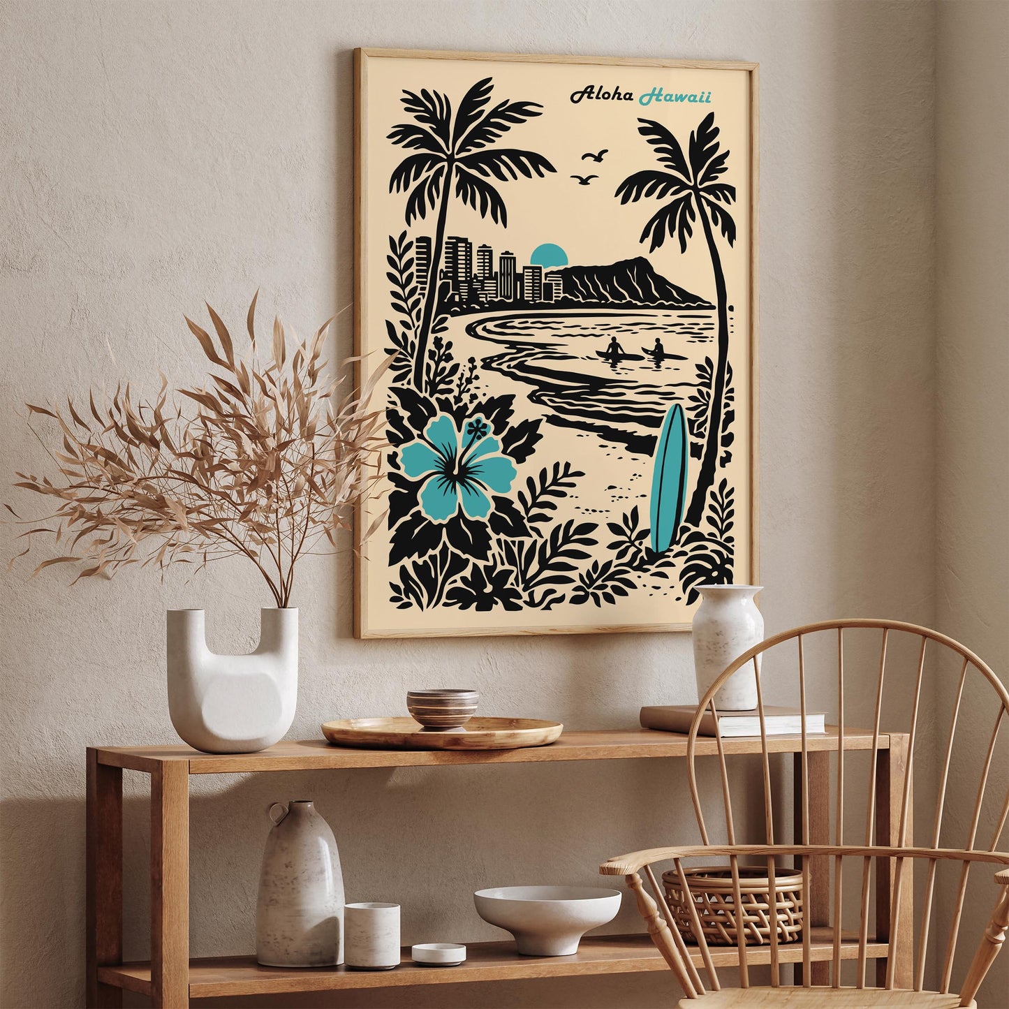 Hawaii Aloha Travel Poster