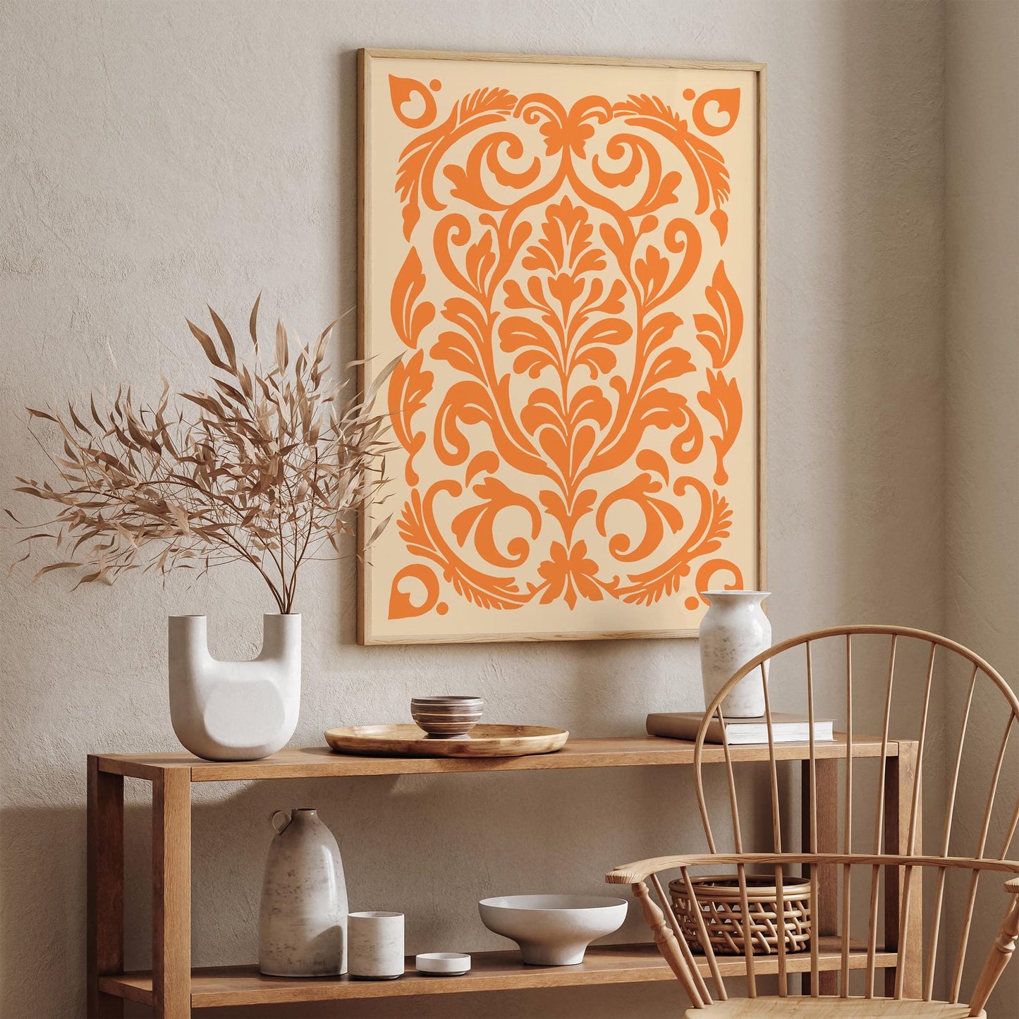 Eclectic Ornamental Floral Art Print