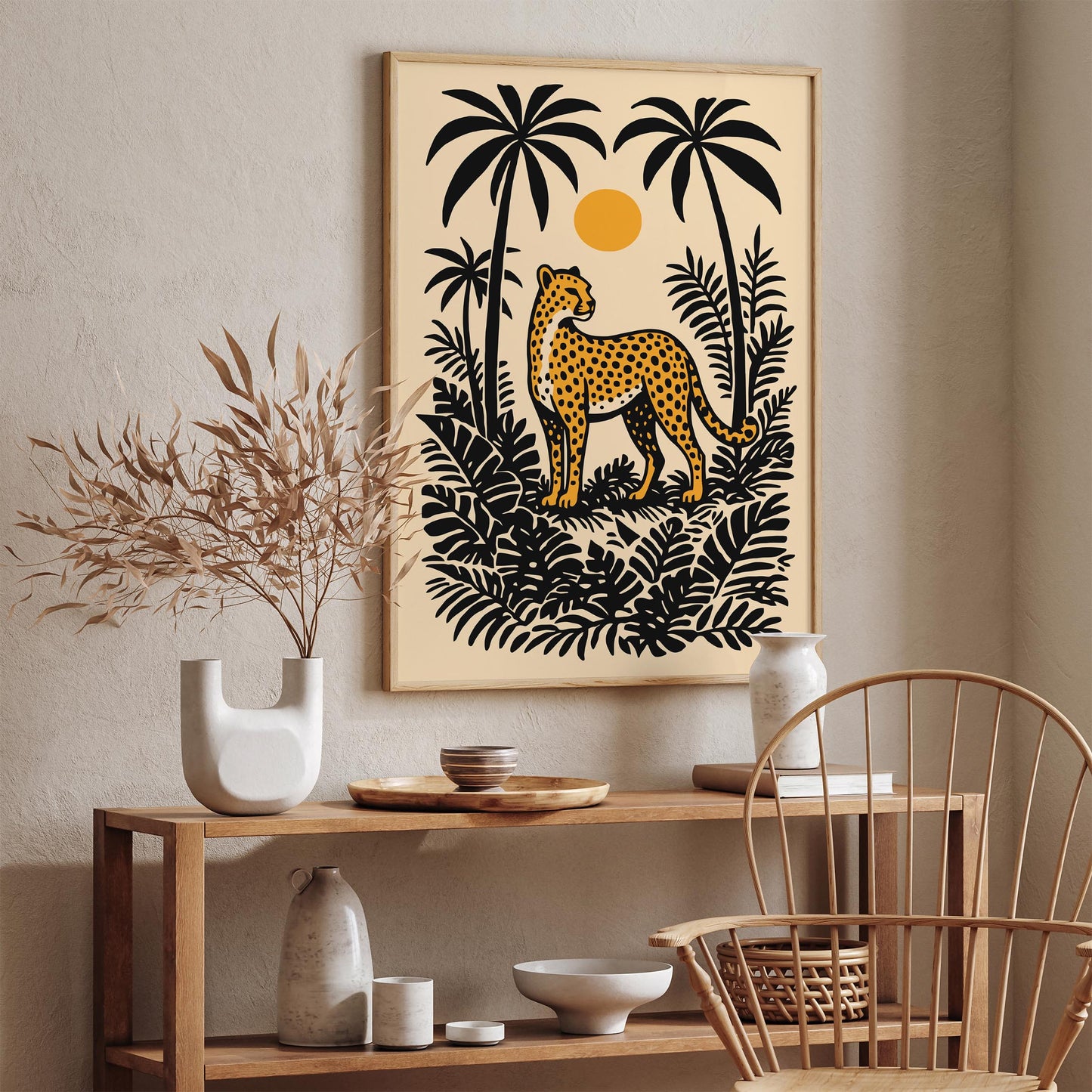 Cheetah in the Jungle Poster
