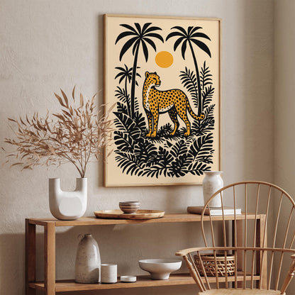 Cheetah in the Jungle Poster