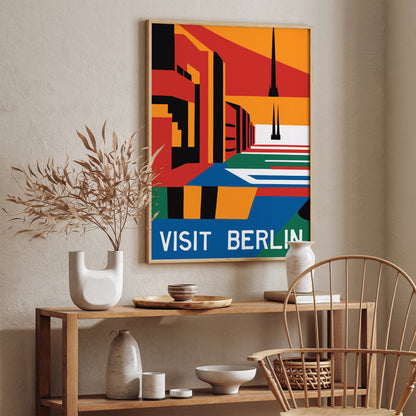 Visit Berlin Bauhaus Wall Art