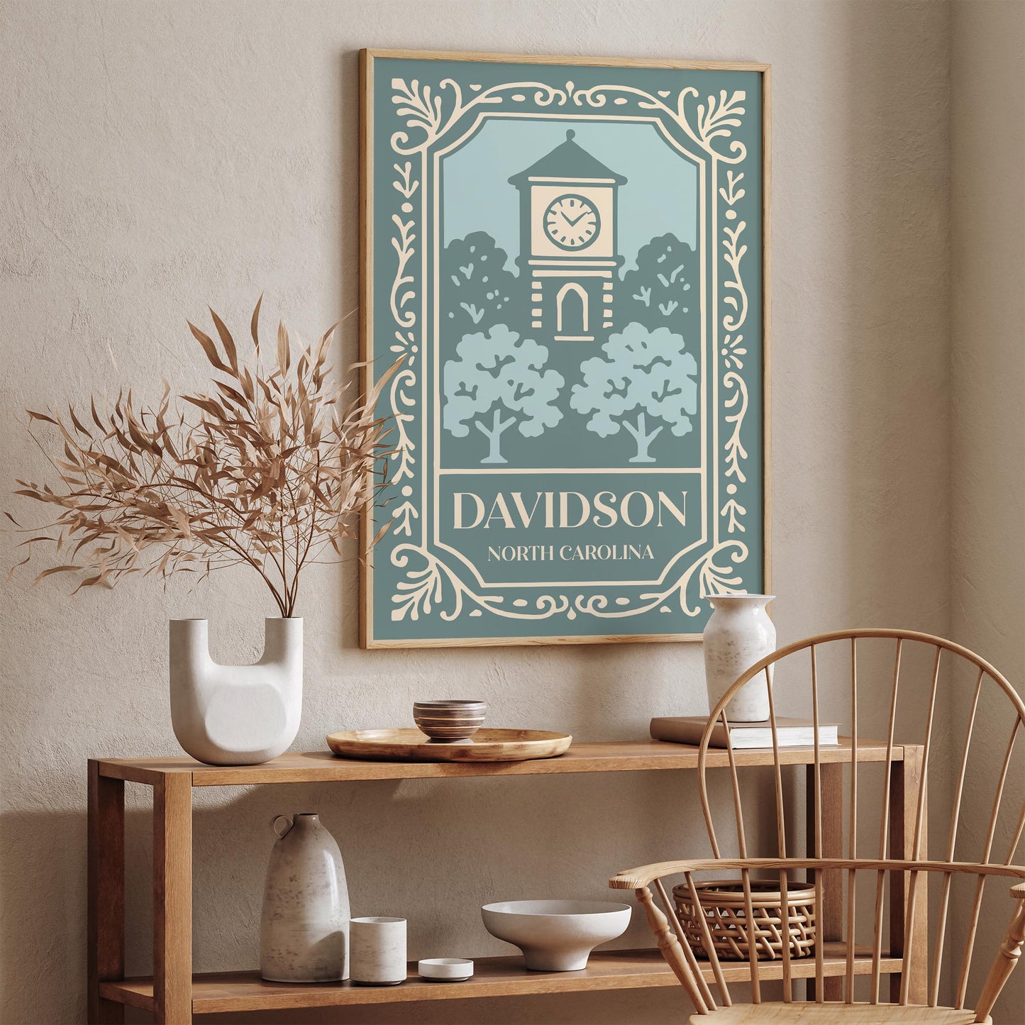 Davidson North Carolina Travel Poster