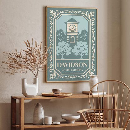 Davidson North Carolina Travel Poster