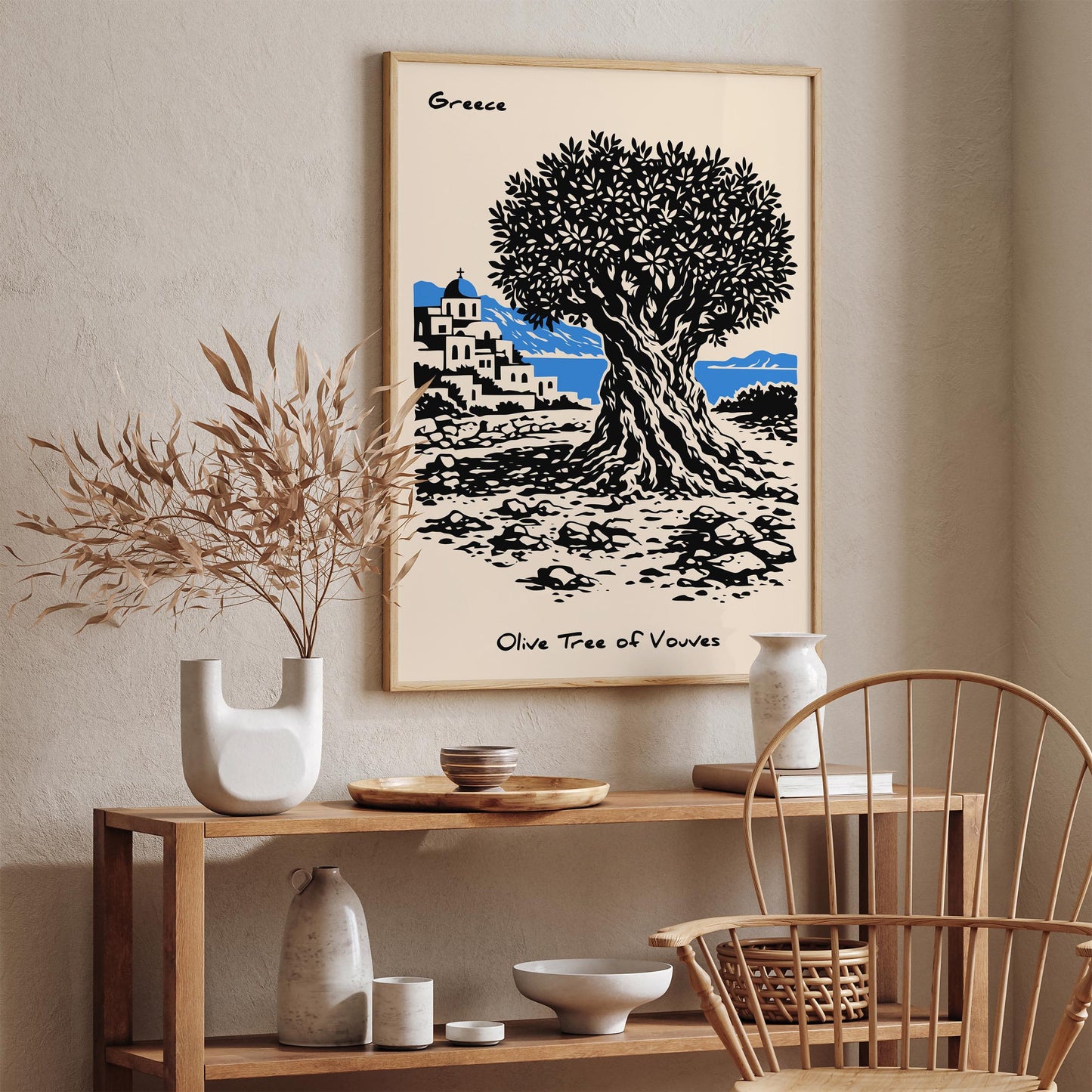 Olive Tree of Vouves Greece Poster
