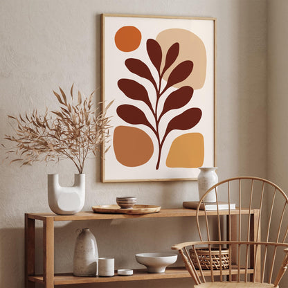 Modern Aesthetic Leaf Poster 2025