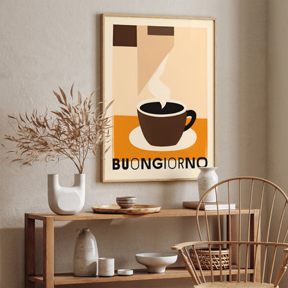 Buongiorno - Italian Coffee Minimalist Poster