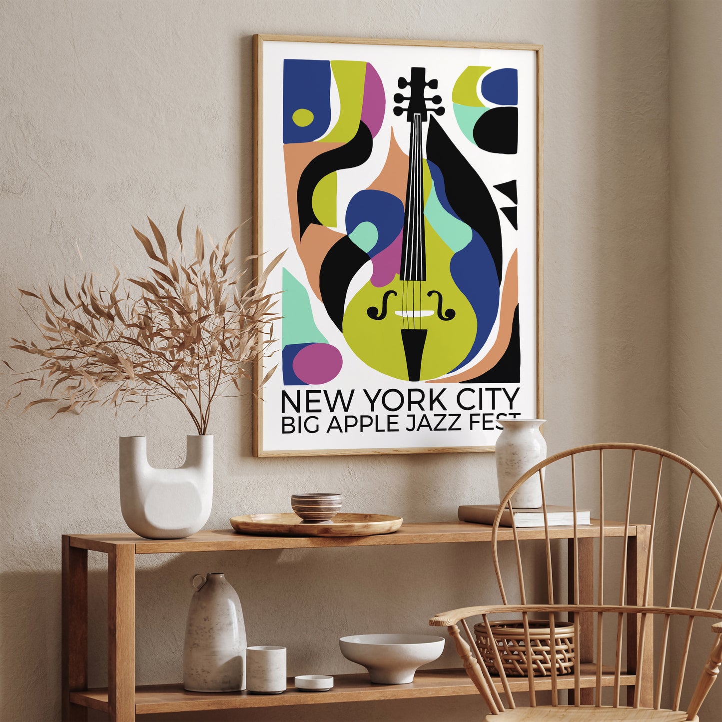 New York City Big Apple Jazz Fest Art Print