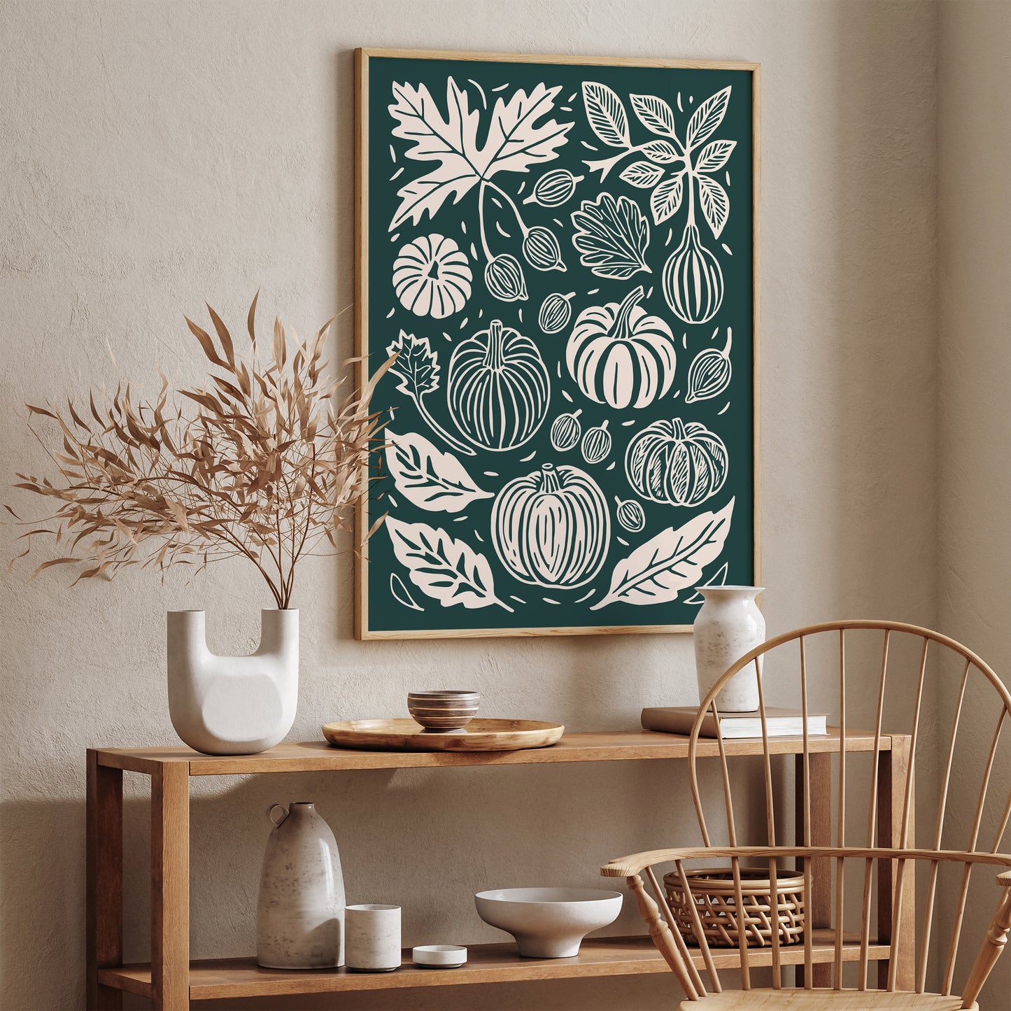 Pumpkins Fall Kitchen Wall Art