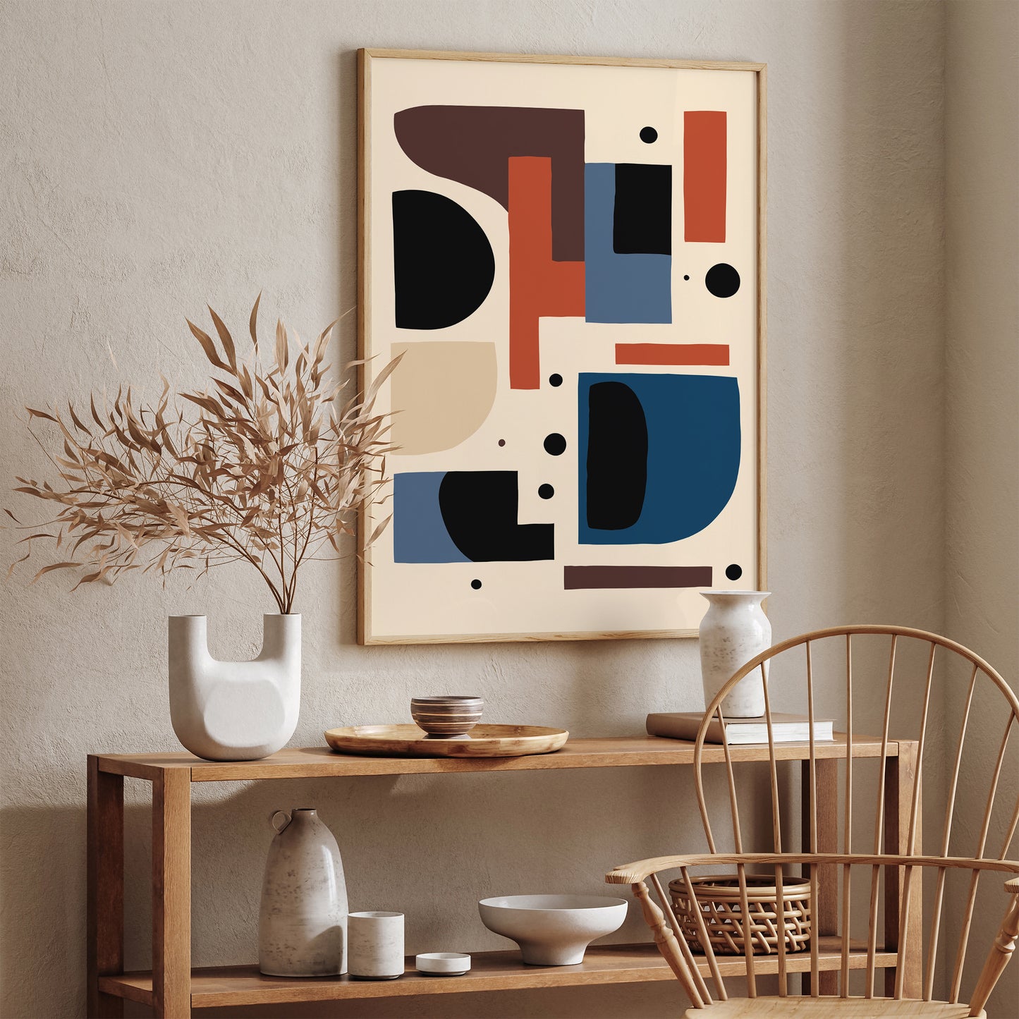 Modern Geometric Composition Art Print