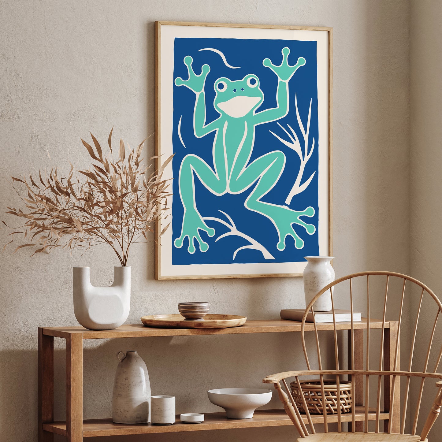 Funny Crazy Frog Art Print