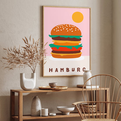 Hamburg, Hamburger Pop Art Poster