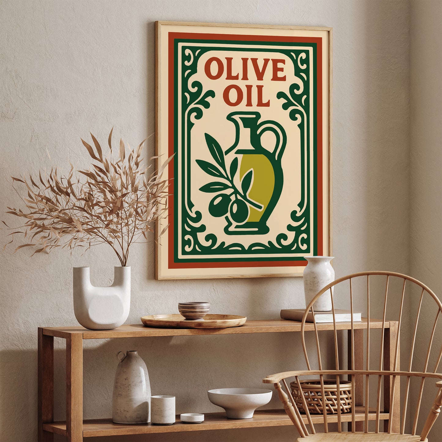 Olive Oil Poster - Rococo Restaurant Wall Decor