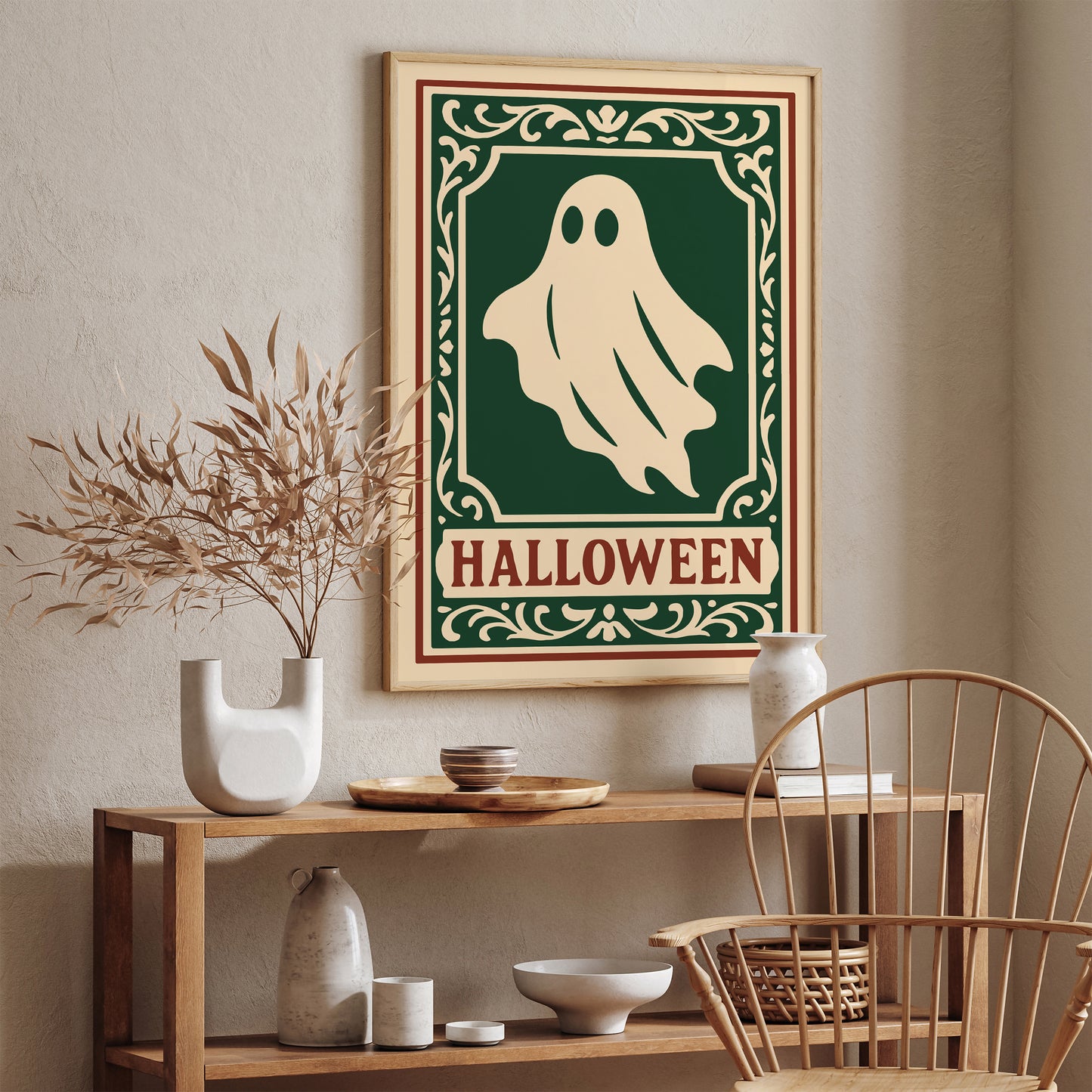 Halloween Ghost Poster -  Victorian Gothic Art Print