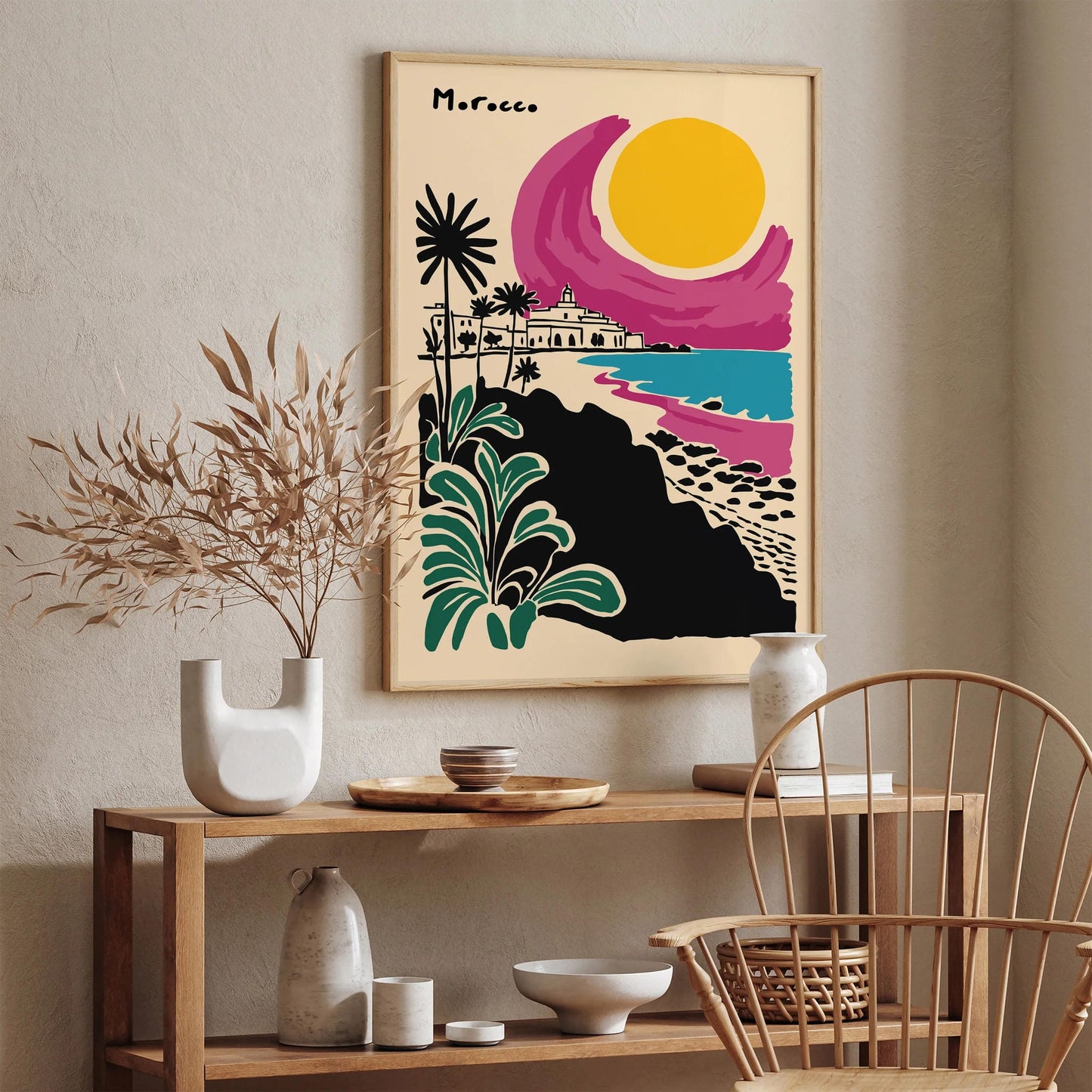 Morocco Travel Poster – Exotic Wall Art Print