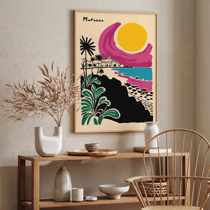Morocco Travel Poster – Exotic Wall Art Print