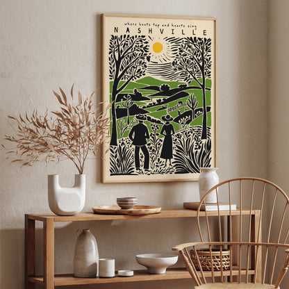 Nashville Travel Poster