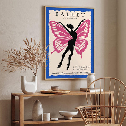 Ballet Butterfly Art Print 2025