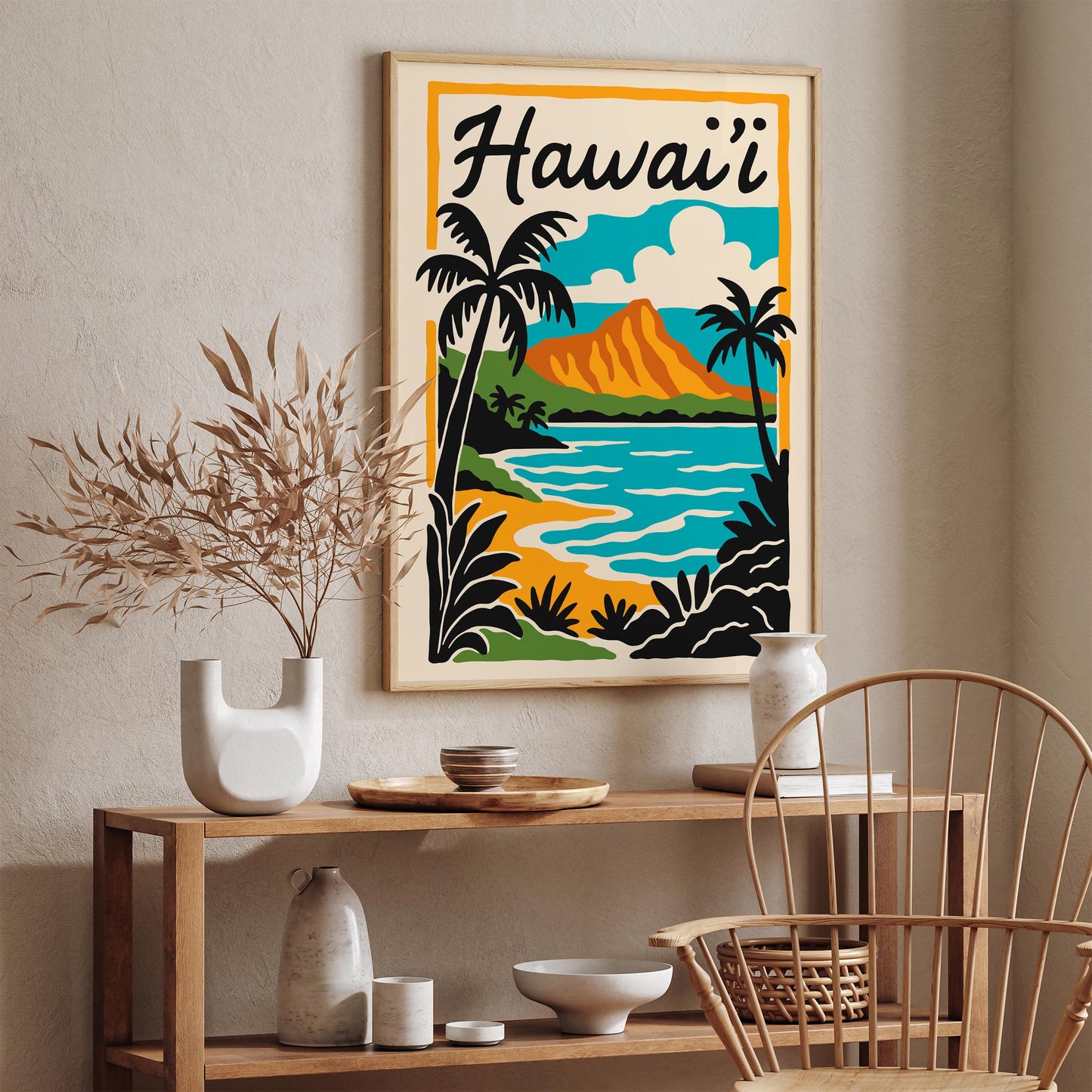 Hawaii Landscape Poster - Tropical Home Decor