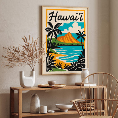Hawaii Landscape Poster - Tropical Home Decor