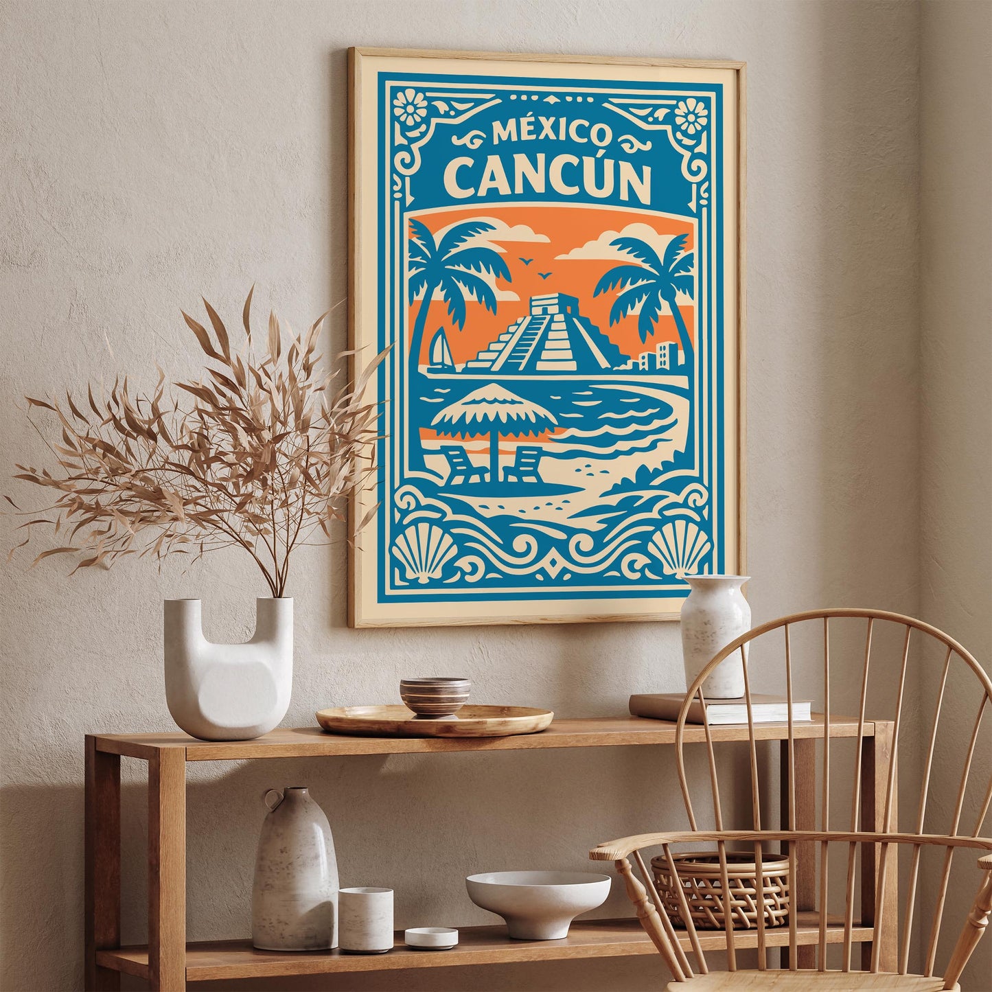 Cancun Mexico Poster - Mexican Home Decor