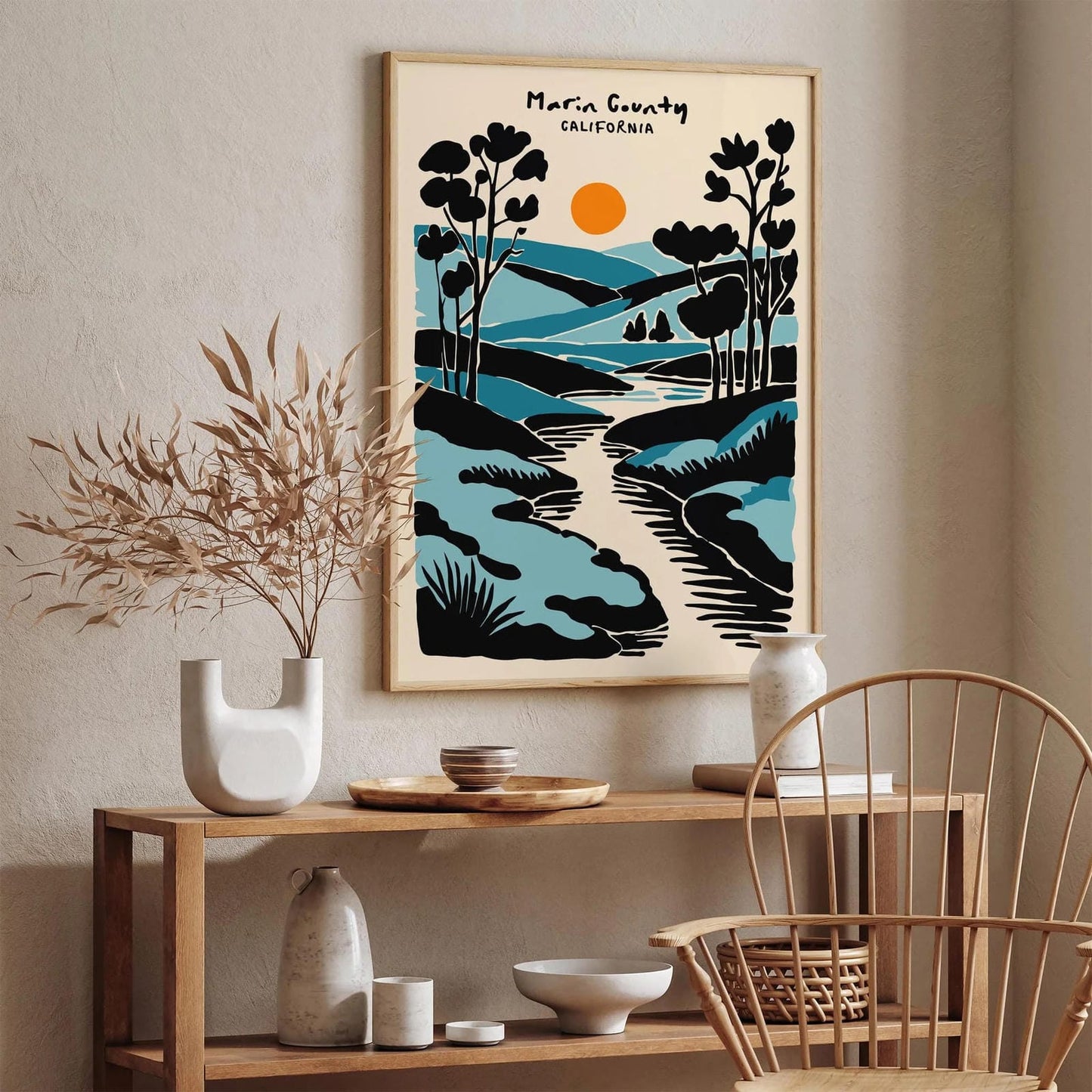 Marin County, California Travel Poster