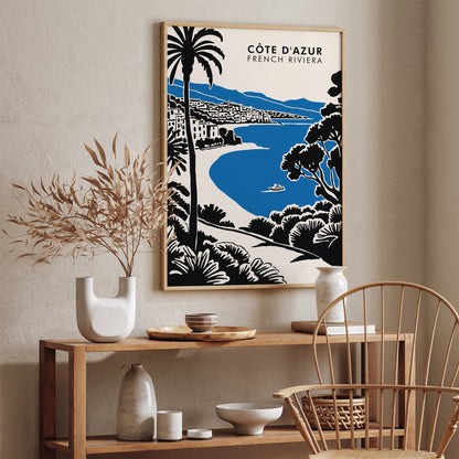 Côte d'Azur Travel Poster - French Riviera Art