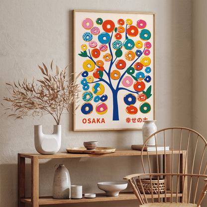 Donuts Tree Colorful Poster