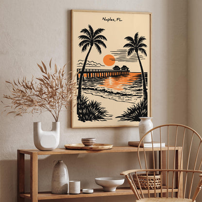 Naples Florida Travel Poster