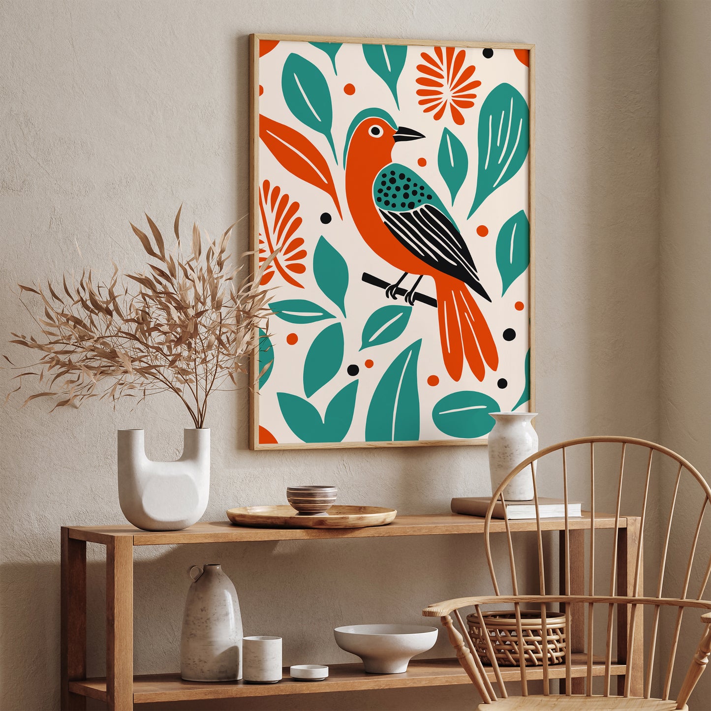 Cute Bird in the Jungle Poster