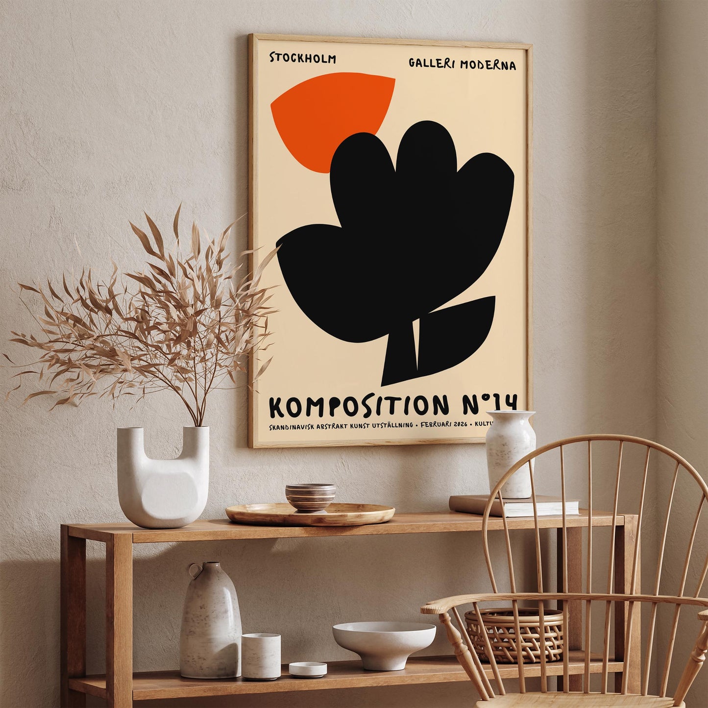 Modern Art Exhibition Poster – Contemporary Wall Art Print