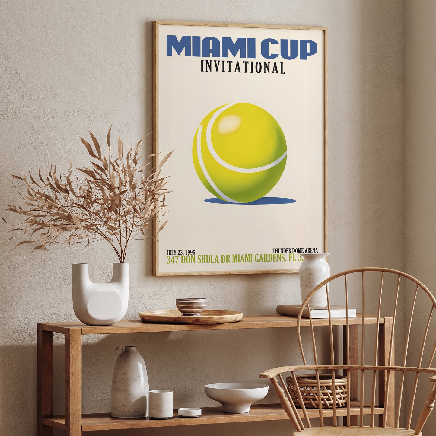 Miami Cup International Tennis Poster