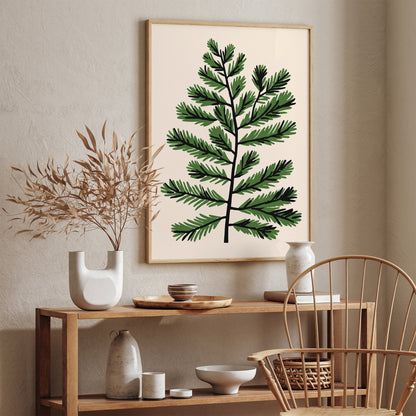 Christmas Tree Branch Poster