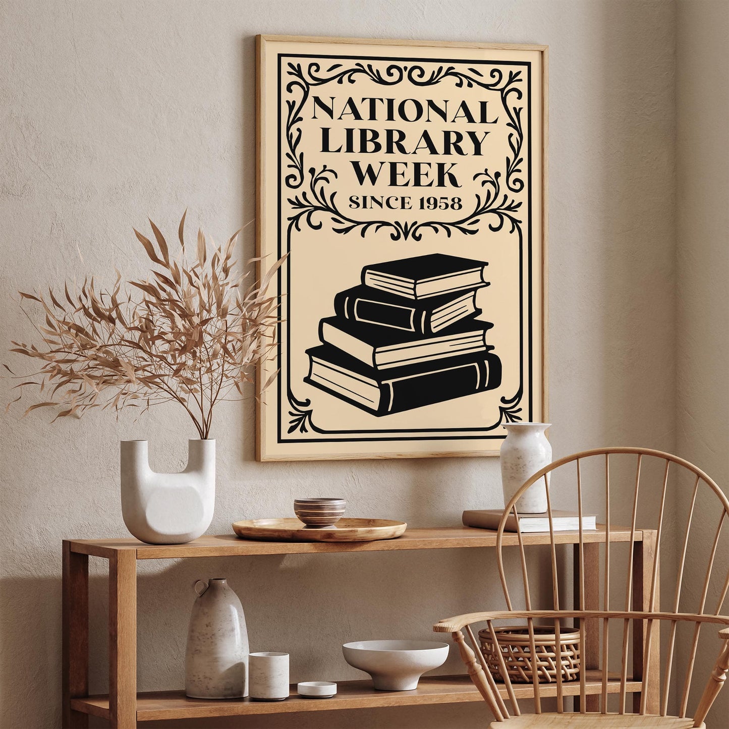 National Library Week Vintage Poster
