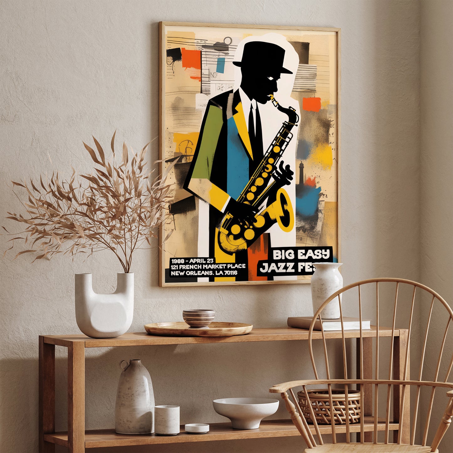 Big Easy Jazz Fest Vintage Poster