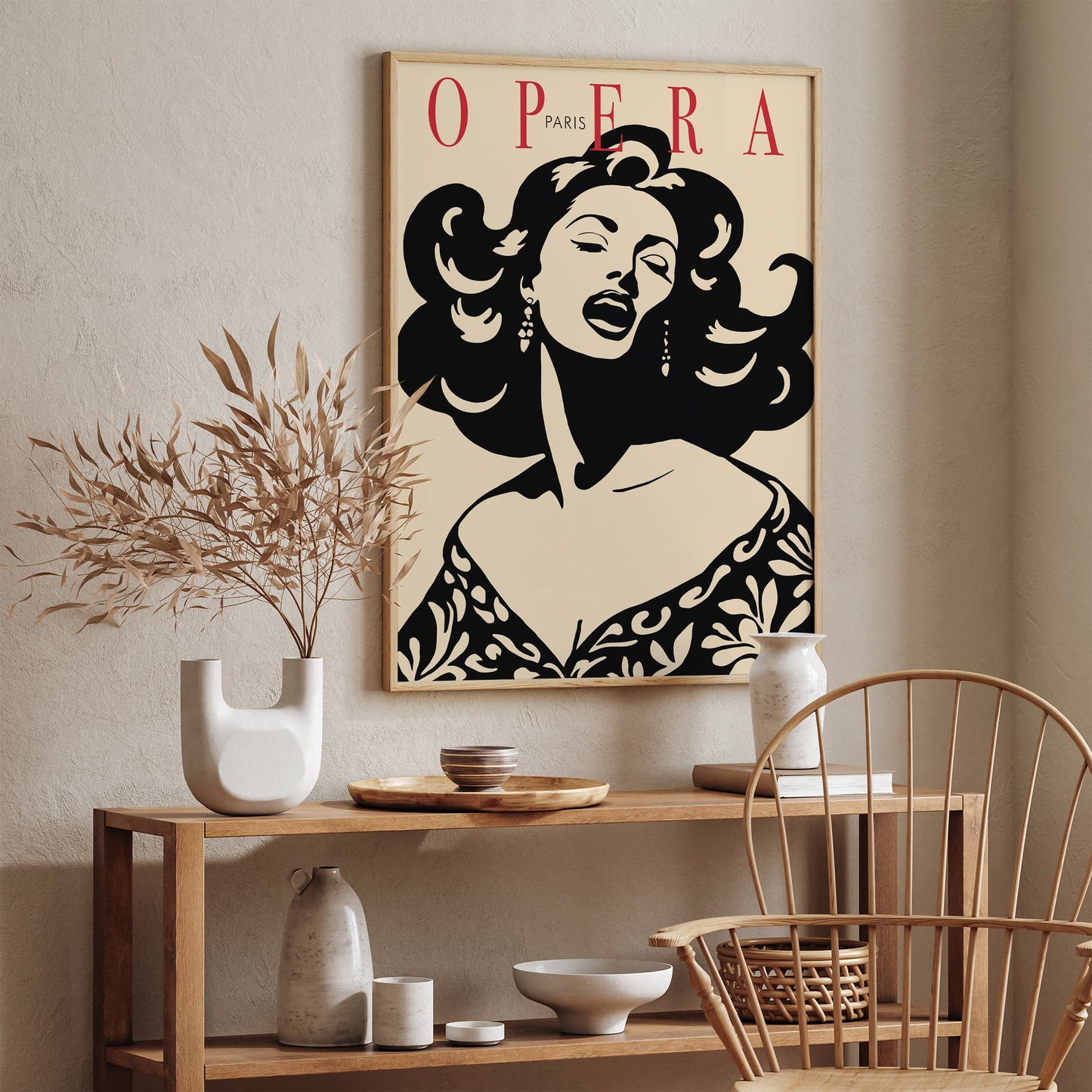 Paris Opera Vintage Poster - Retro Music Wall Art