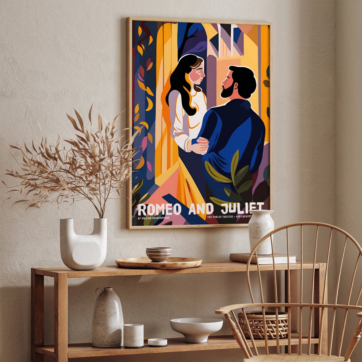Romeo and Juliet Shakespeare Modern Theater Poster