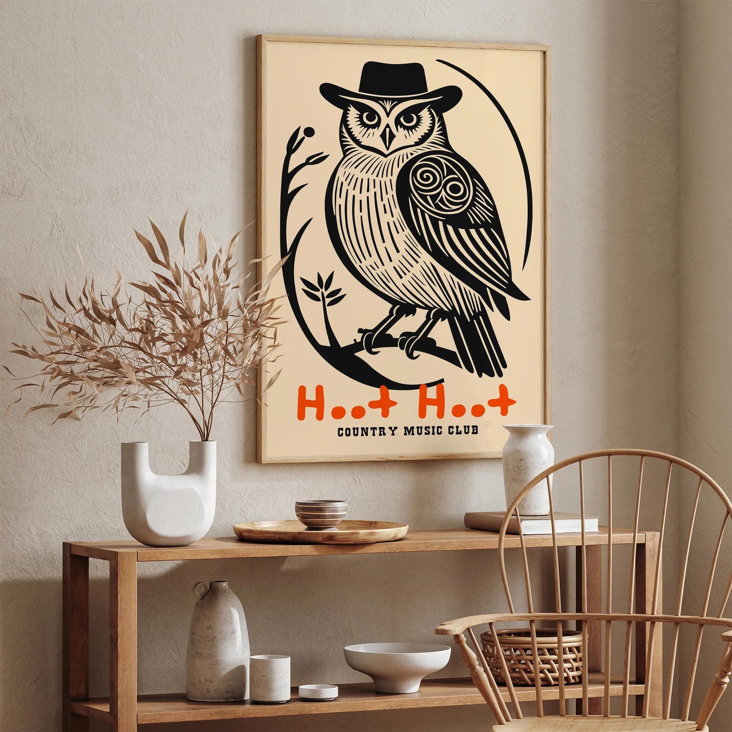 Hoot Hoot Country Music Club Poster