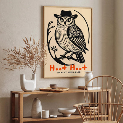 Hoot Hoot Country Music Club Poster
