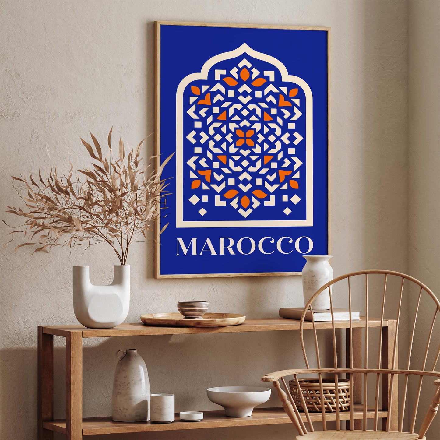 Marocco Abstract Travel Poster