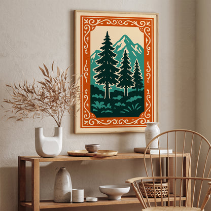 American Nature Landscape Art Print
