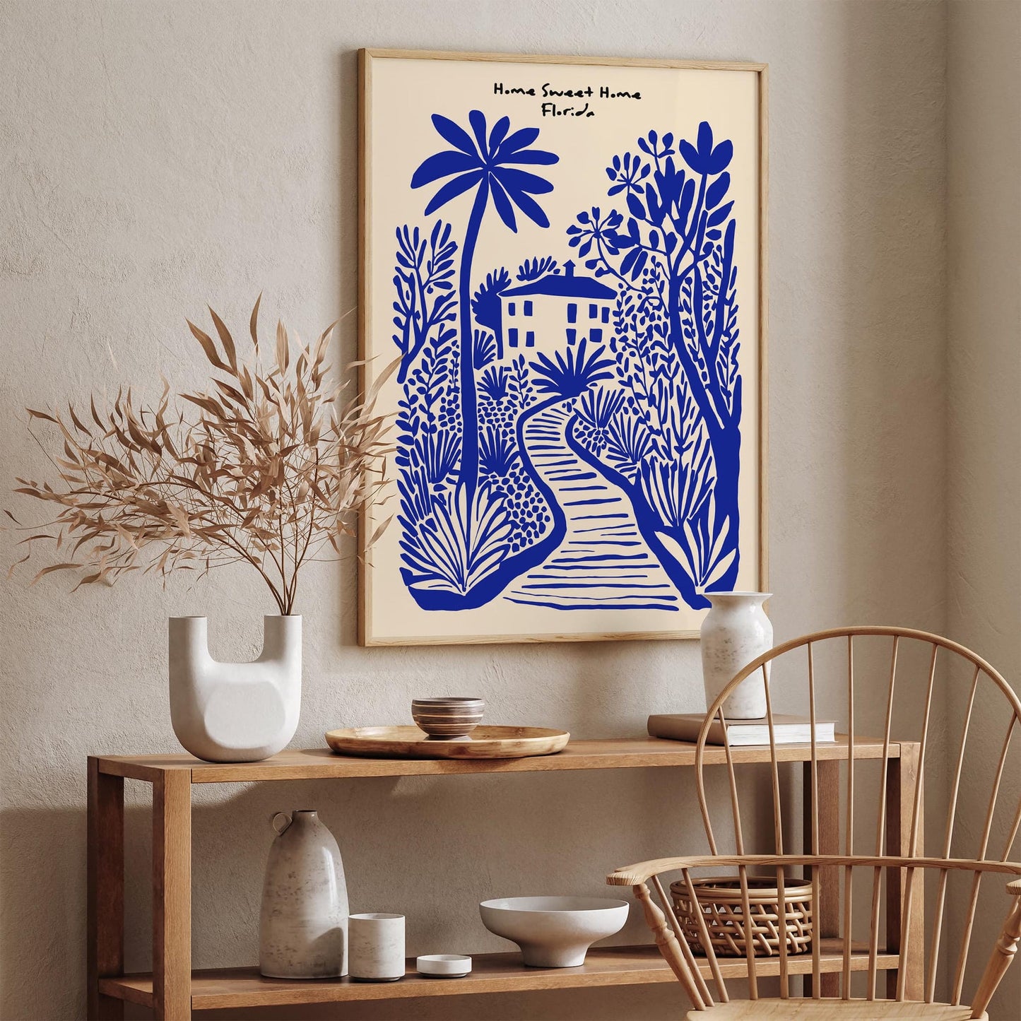 Home Sweet Home Florida Poster – Blue Wall Art