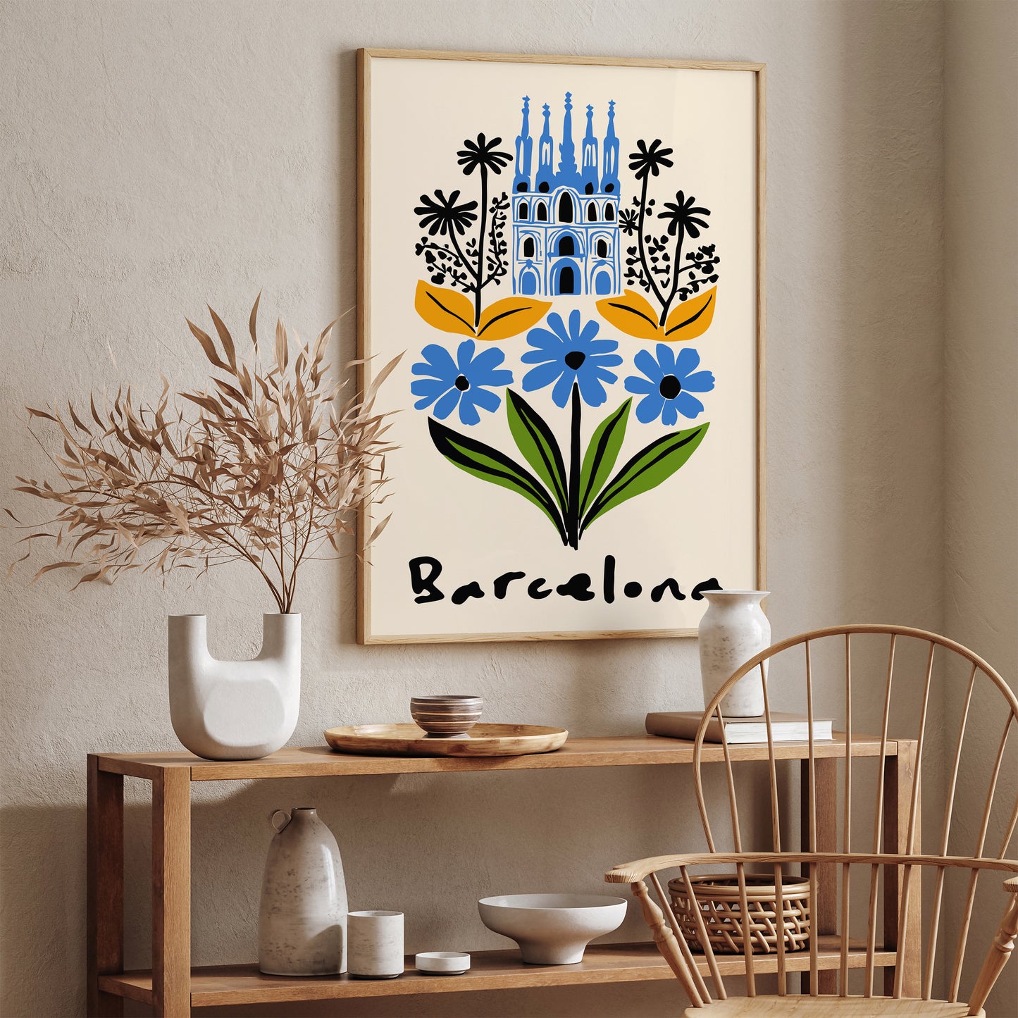 Barcelona Travel Poster