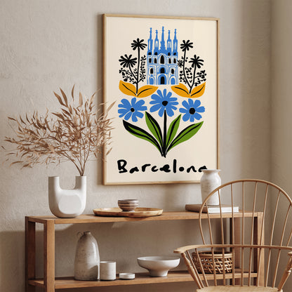 Barcelona Travel Poster