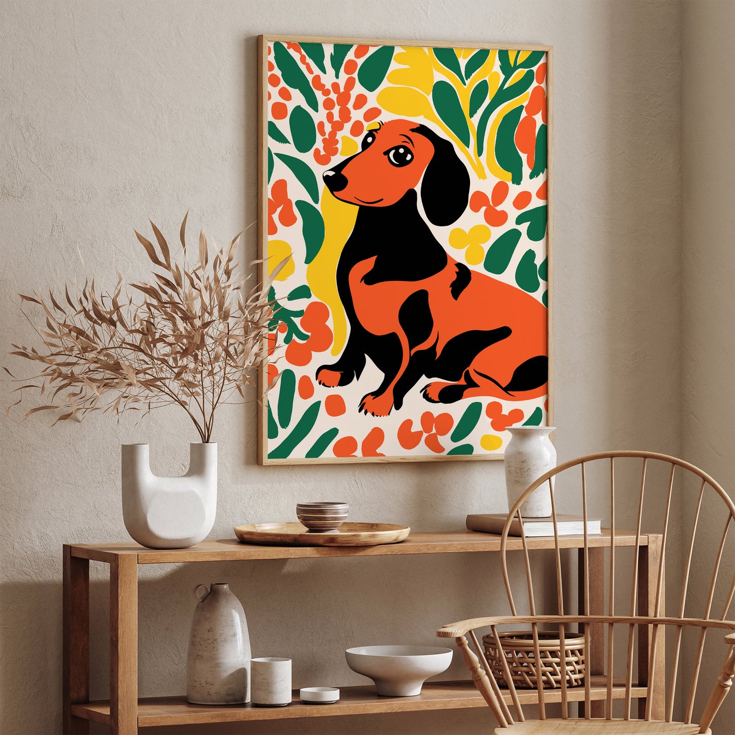 Autumn Dachshund Cute Dog Poster