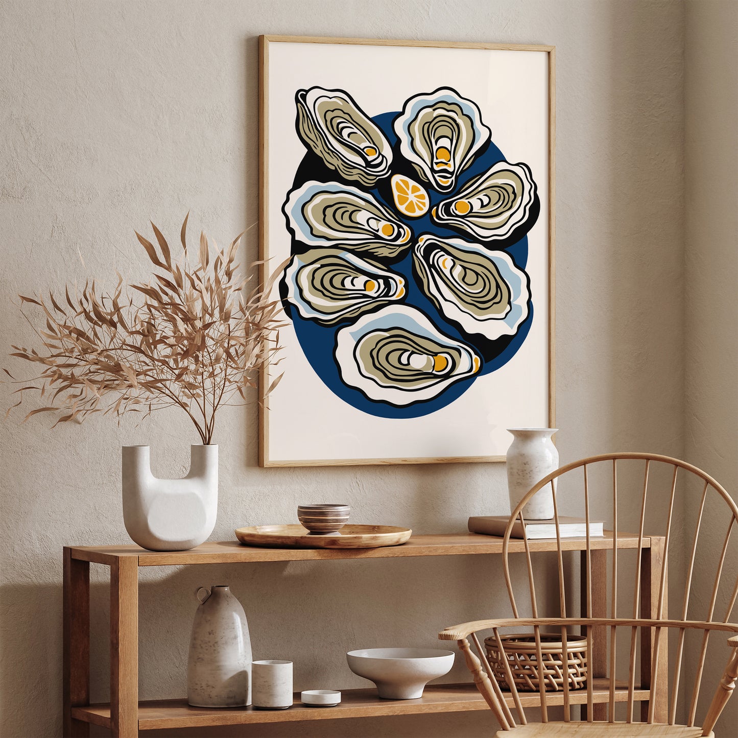 Oysters Kitchen Wall Art