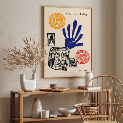 Modern Art Gallery Cubism Exhibition Poster