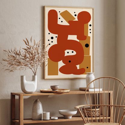 Mid Century Modern Abstract Wall Art