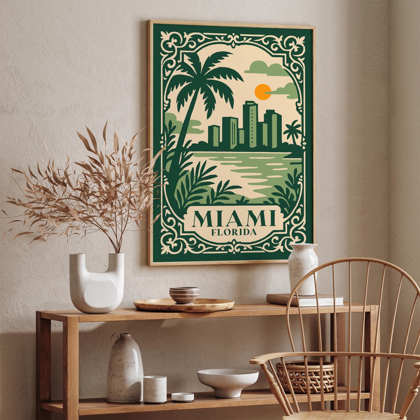 Miami Florida Travel Poster