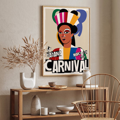 La Habana Carnival Retro 1957 Poster